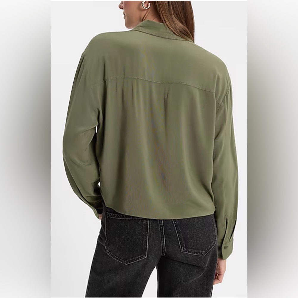 Express olive blouse - Picture 4 of 7